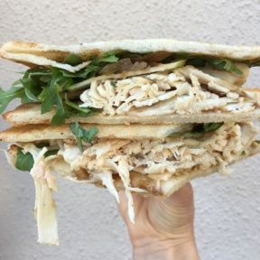 Gluten-free turkey club from Rosti Tuscan Kitchen